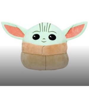 Star Wars Squishmallows The Mandalorian Grogu Baby Yoda Plush‎ Pillow